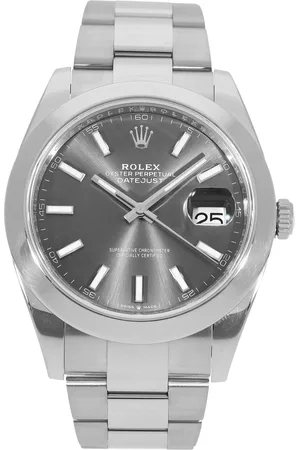 Rolex Uhren - Datejust - Gr. unisize - in Grau - für Damen