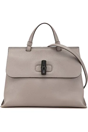 Gucci Crossbody Bags - 2000-2015 Medium Leather Bamboo Daily Satchel - Gr. unisize - in - für Damen