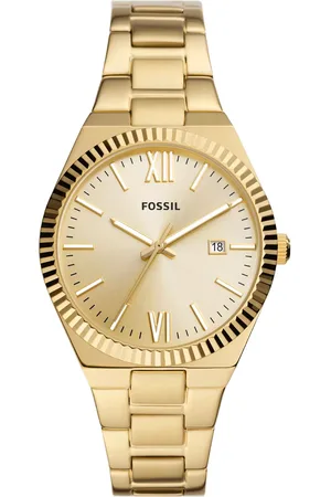 Fossil Uhren - Scarlette Three-Hand Date Stainless Steel Watch - Gr. unisize - in - für Damen