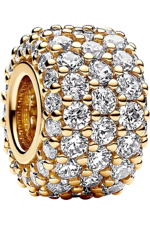 PANDORA Charms - 14k -plated charm withcubic zirconia - Gr. unisize - in - für Damen
