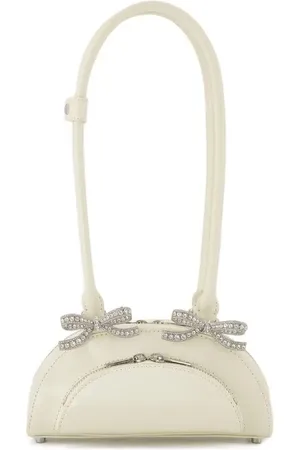 Self-Portrait Hobo Bags - Curved Mini Shoulder Bag - Leather - Neutral - Gr. unisize - in - für Damen