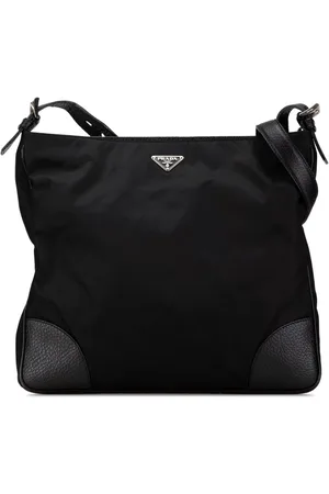 Prada Hobo Bags - 2013-2024 Vitello Daino Trimmed Tessuto Zip Top Cr - Gr. unisize - in - für Damen