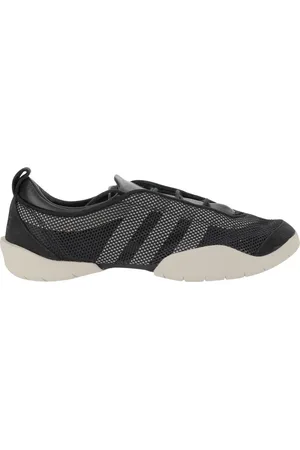 Y-3 Low-Top Sneaker - Perforated Leather And Mesh Sneakers With Contrast - Gr. 8 - in - für Damen