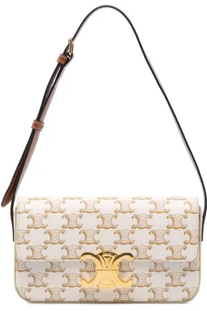 Céline Hobo Bags - 2021 Triomphe Coated Canvas Claude Shoulder Bag - Gr. unisize - in - für Damen