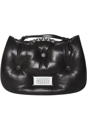 Maison Margiela Hobo Bags - Glam Slam Flap Medium Black Leather - Gr. unisize - in - für Damen