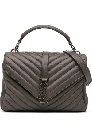 Saint Laurent Hobo Bags - 2016 Medium Monogram Chevron Sheepskin College Sat - Gr. unisize - in - für Damen