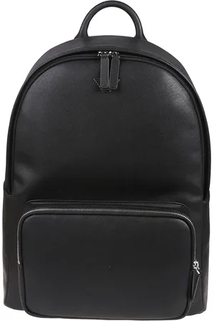 Emporio Armani Businesstaschen & Reisegepäck - Roundshape Logo Plaque Backpack Black - Gr. unisize - in - für Damen