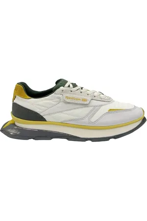 Reebok Low-Top Sneaker - Sneakers Classic Leather Grey/Yellow Sport Ny - Gr. 40 (EU) - in - für Damen