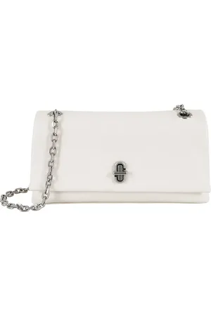 Marc Jacobs Hobo Bags - Dual Chain Wallet In Soft White Nappa Leather - Gr. unisize - in - für Damen