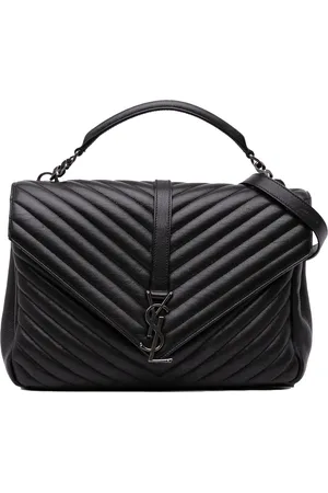 Saint Laurent Hobo Bags - 2016 Large Sheepskin Chevron Monogram Monochrome C - Gr. unisize - in - für Damen