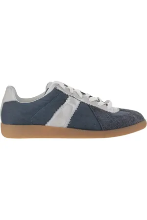Maison Margiela Low-Top Sneaker - Leather Sneakers With Inset Design And Iconic Logo - Gr. 40 (EU) - in - für Damen