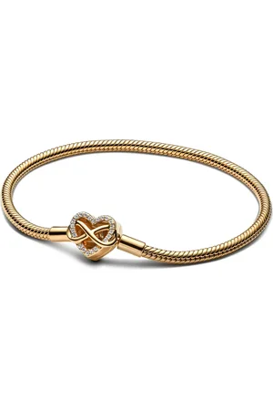 PANDORA Armbänder - Schlangen-Gliederarmband mit Funklendem Unendlichk - Gr. 16 - in - für Damen