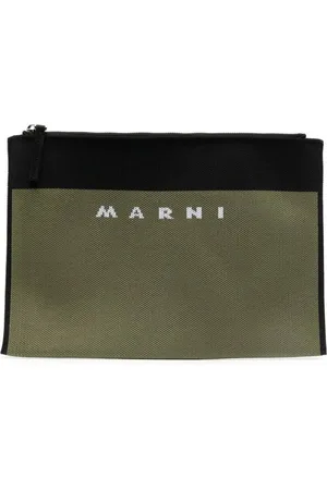 Marni Crossbody Bags - Logo-embroidered Zip Clutch Bag - Gr. unisize - in - für Damen
