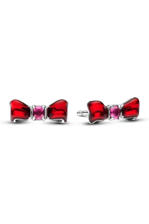 PANDORA Ohrringe - Disney Schneewittchen Schleife Ohrstecker - Gr. unisize - in Silber - für Damen