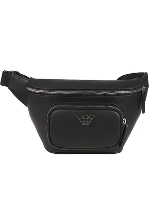 Emporio Armani Businesstaschen & Reisegepäck - Logo Plaque Belt Bag Black - Gr. unisize - in - für Damen