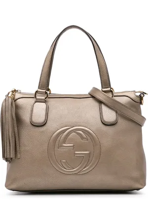 Gucci Crossbody Bags - 2016-2024 Small Metallic Leather Soho Working Satc - für Damen