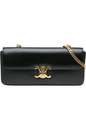 Céline Hobo Bags - 2022 Triomphe Calfskin Cuir Chain Shoulder Bag - Gr. unisize - in - für Damen