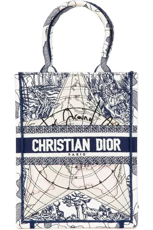 Dior Shopper - 2020 Embroidered Canvas Around The World Vertical - Gr. unisize - in - für Damen
