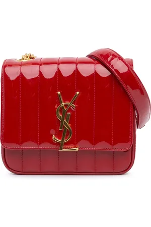 Saint Laurent Hobo Bags - 2000-2023 Small Patent Vicky Crossbody - Gr. unisize - in - für Damen