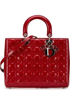 Dior Crossbody Bags - 2012 Large Patent Cannage Lady Dior - Gr. unisize - in - für Damen