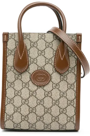 Gucci Crossbody Bags - 2016-2024 Mini GG Supreme Interlocking G Satchel - Gr. unisize - in - für Damen