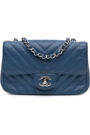 CHANEL Crossbody Bags - 2018 Mini Rectangular Classic Chevron Caviar Singl - Gr. unisize - in - für Damen