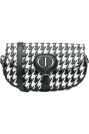 Dior Hobo Bags - 2022 Embossed Calfskin Houndstooth Bobby East West - Gr. unisize - in - für Damen