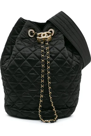 CHANEL Hobo Bags - 2018-2019 Quilted Nylon Crystal CC Drawstring Slin - Gr. unisize - in - für Damen