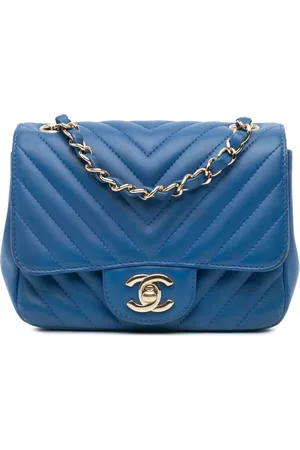 CHANEL Crossbody Bags - 2018-2019 Mini Square Classic Chevron Lambskin Sin - Gr. unisize - in - für Damen
