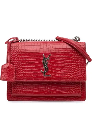 Saint Laurent Hobo Bags - 2018 Medium Croc Embossed Leather Sunset Crossbody - Gr. unisize - in - für Damen