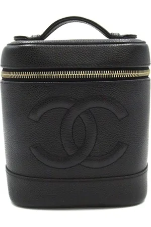 CHANEL Kosmetiktaschen - 2002-2003 CC Caviar Vanity Case - Gr. unisize - in - für Damen