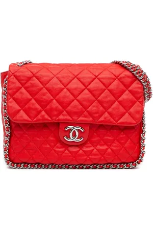 CHANEL Hobo Bags - 2011 Maxi Washed Lambskin Chain Around Flap - Gr. unisize - in - für Damen
