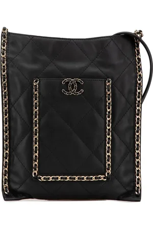 CHANEL Hobo Bags - 2021-2024 Quilted Calfskin Chain Flat Shoulder Bag - Gr. unisize - in - für Damen