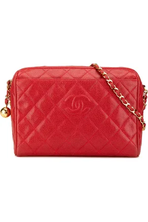 CHANEL Hobo Bags - 1994-1996 CC Quilted Caviar Chain Camera Bag - Gr. unisize - in - für Damen