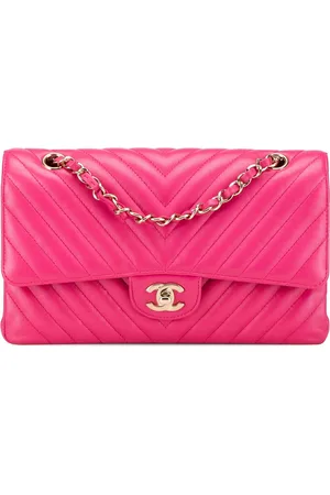 CHANEL Hobo Bags - 2017-2018 Medium Classic Chevron Lambskin Double F - Gr. unisize - in - für Damen