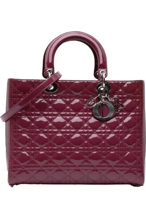 Dior Crossbody Bags - 2012 Large Patent Cannage Lady Dior - Gr. unisize - in - für Damen