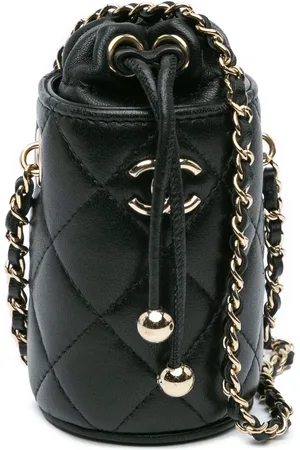 CHANEL Crossbody Bags - 2021 Micro Quilted Lambskin Drawstring Bucket Bag - Gr. unisize - in - für Damen