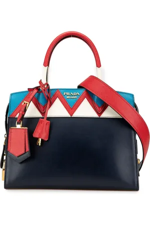 Prada Crossbody Bags - 2000-2024 Medium Saffiano Trimmed City Calf Greca - Gr. unisize - in - für Damen