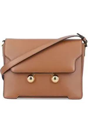 Marni Hobo Bags - Brown Leather Shoulder Bag - Gr. unisize - in - für Damen