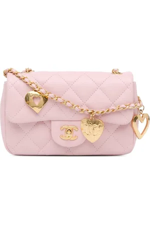 CHANEL Hobo Bags - 2021-2024 Mini Quilted Lambskin Heart Charms Flap - Gr. unisize - in - für Damen