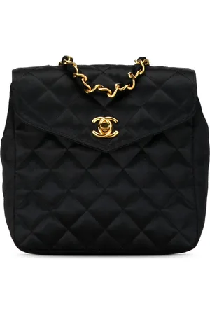 CHANEL Hobo Bags - 1986-1988 CC Quilted Satin Crossbody - Gr. unisize - in - für Damen