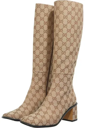 Gucci Stiefeletten - GG Knee-high Boots - Gr. 37 (EU) - in - für Damen