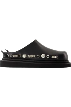 TOGA PULLA Slipper & Pantoletten - Open-Back Black Sandals With Chunky Platform - Gr. 35 (EU) - in - für Damen