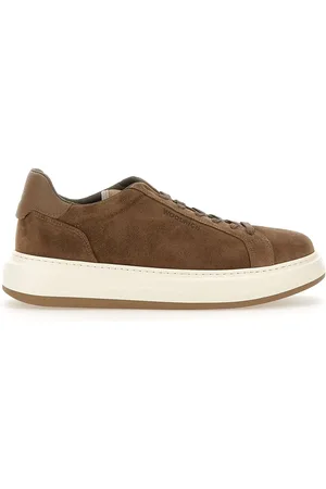 Woolrich Low-Top Sneaker - Arrow Court Camoscio Sneaker Taupe/Brown - Gr. 43 (EU) - in - für Damen