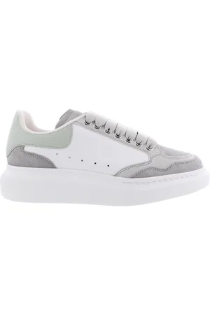 Alexander McQueen Low-Top Sneaker - Dames Oversized Sneaker Wit/Grijs - Gr. 37,5 (EU) - in - für Damen