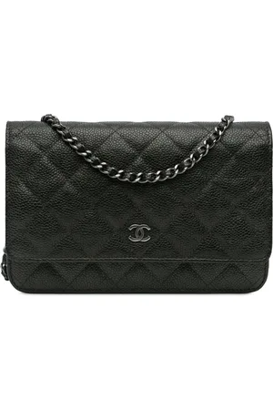 CHANEL Portemonnaies - 2017-2018 CC Quilted Caviar Wallet on Chain - Gr. unisize - in - für Damen