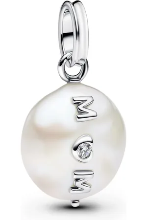 PANDORA Charms - Treated Freshwater Cultured Baroque Pearl Mum Dang - Gr. unisize - in Silber - für Damen