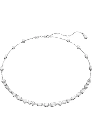 Swarovski Halsketten - Mesmera necklace, Mixed cuts, Scattered design, - Gr. unisize - in Weiß - für Damen