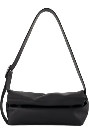 Jil Sander Hobo Bags - Rollup Small Square Belt Crossbody - Black Leather - Gr. unisize - in - für Damen