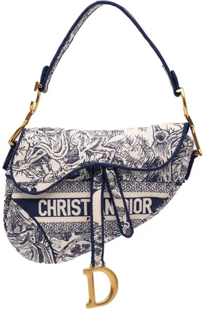 Dior Hobo Bags - 2020 Canvas Embroidered Toile de Jouy Saddle Bag - Gr. unisize - in - für Damen